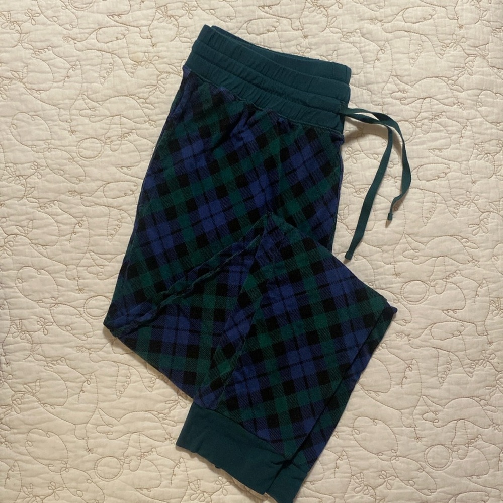 Little Sleepies Emerald Plaid Jogger PJ Pants